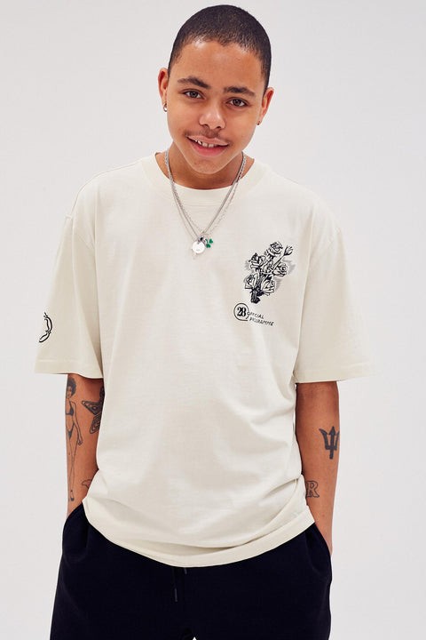 Ecru Flower Tee