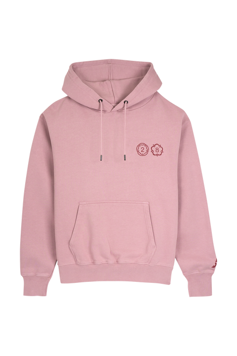28 PINK HOODIE LONG SLEEVE