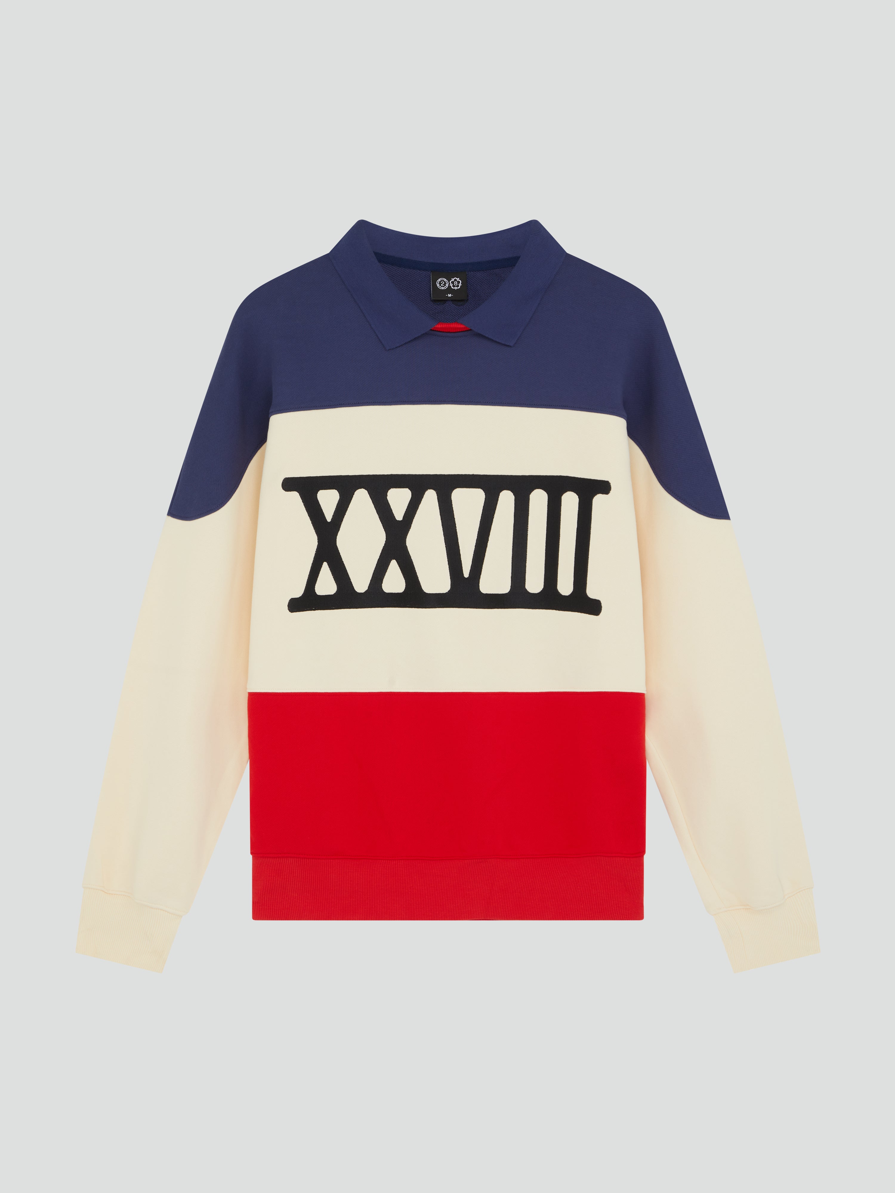 NUMERAL COLLAR SWEAT MULTI