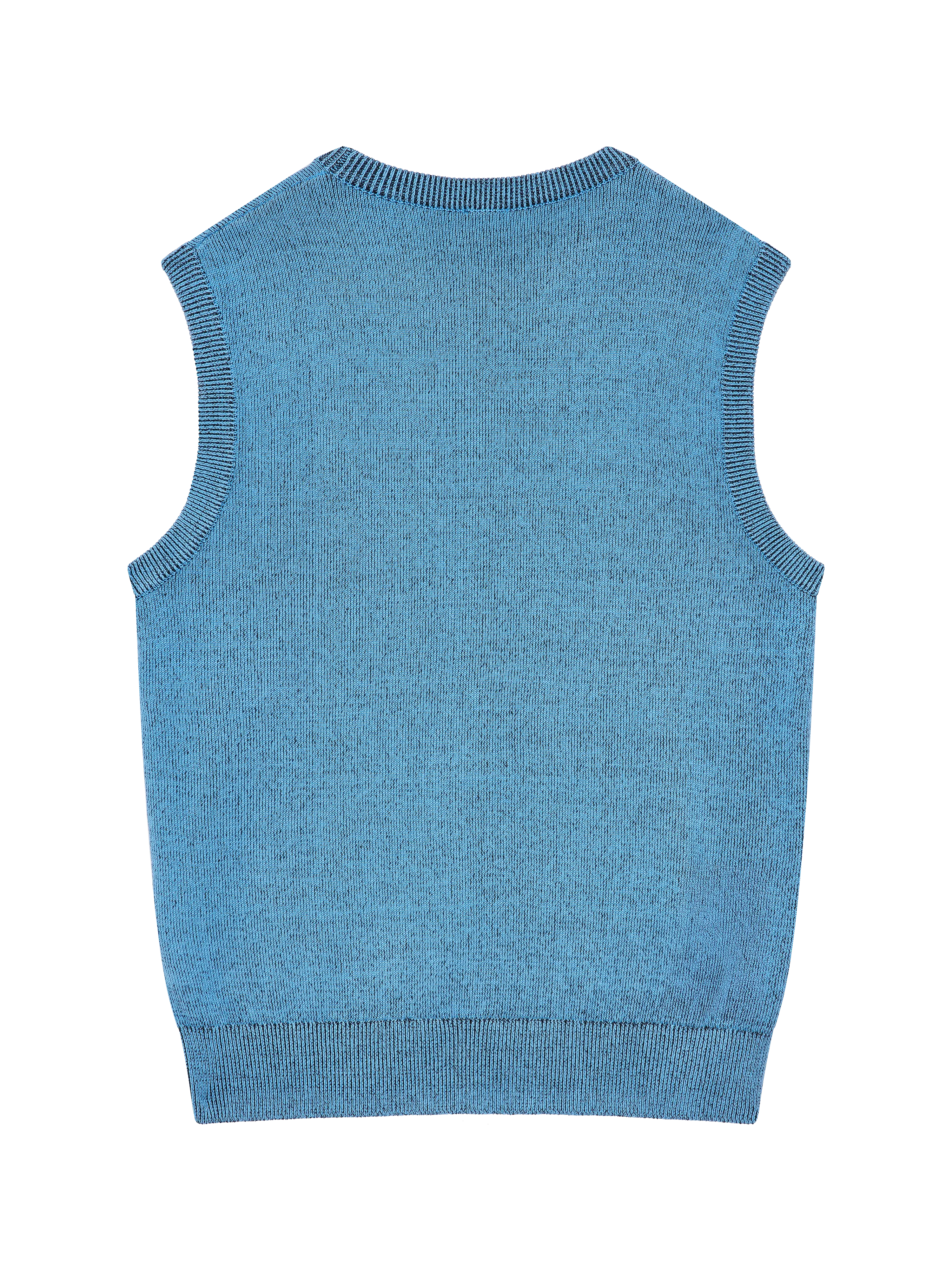 28 FLOWER KNIT TANK BLUE