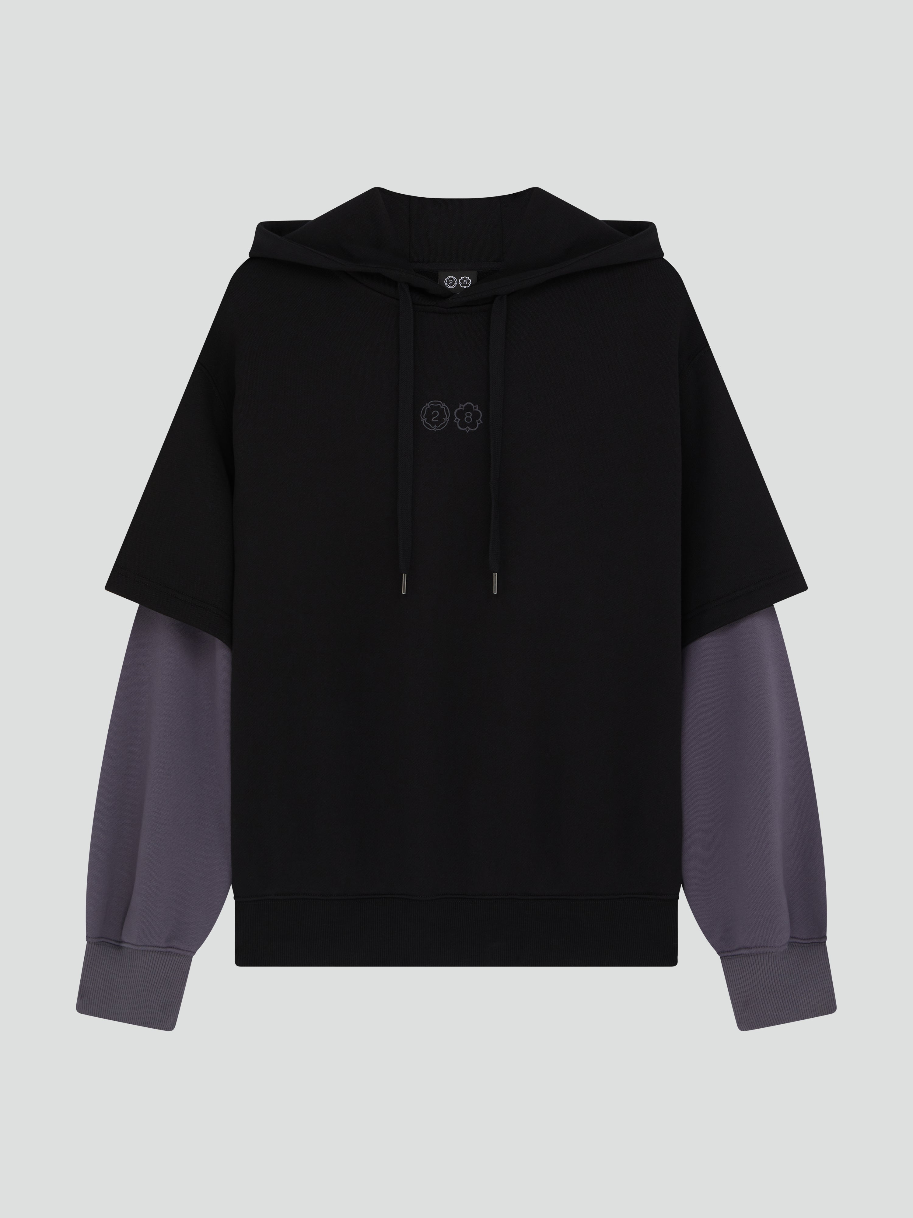 CONTRAST LAYER HOODIE