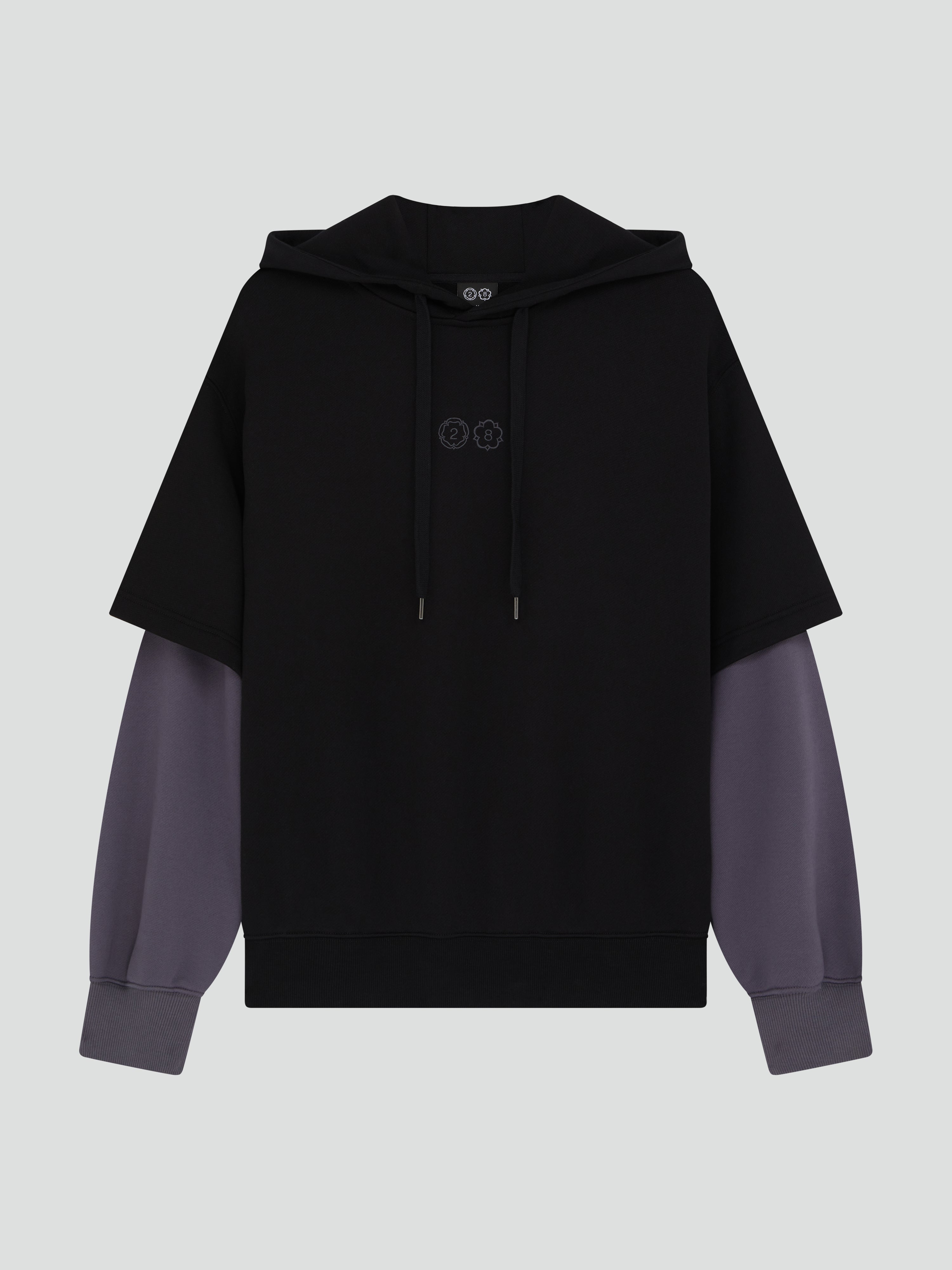 CONTRAST LAYER HOODIE