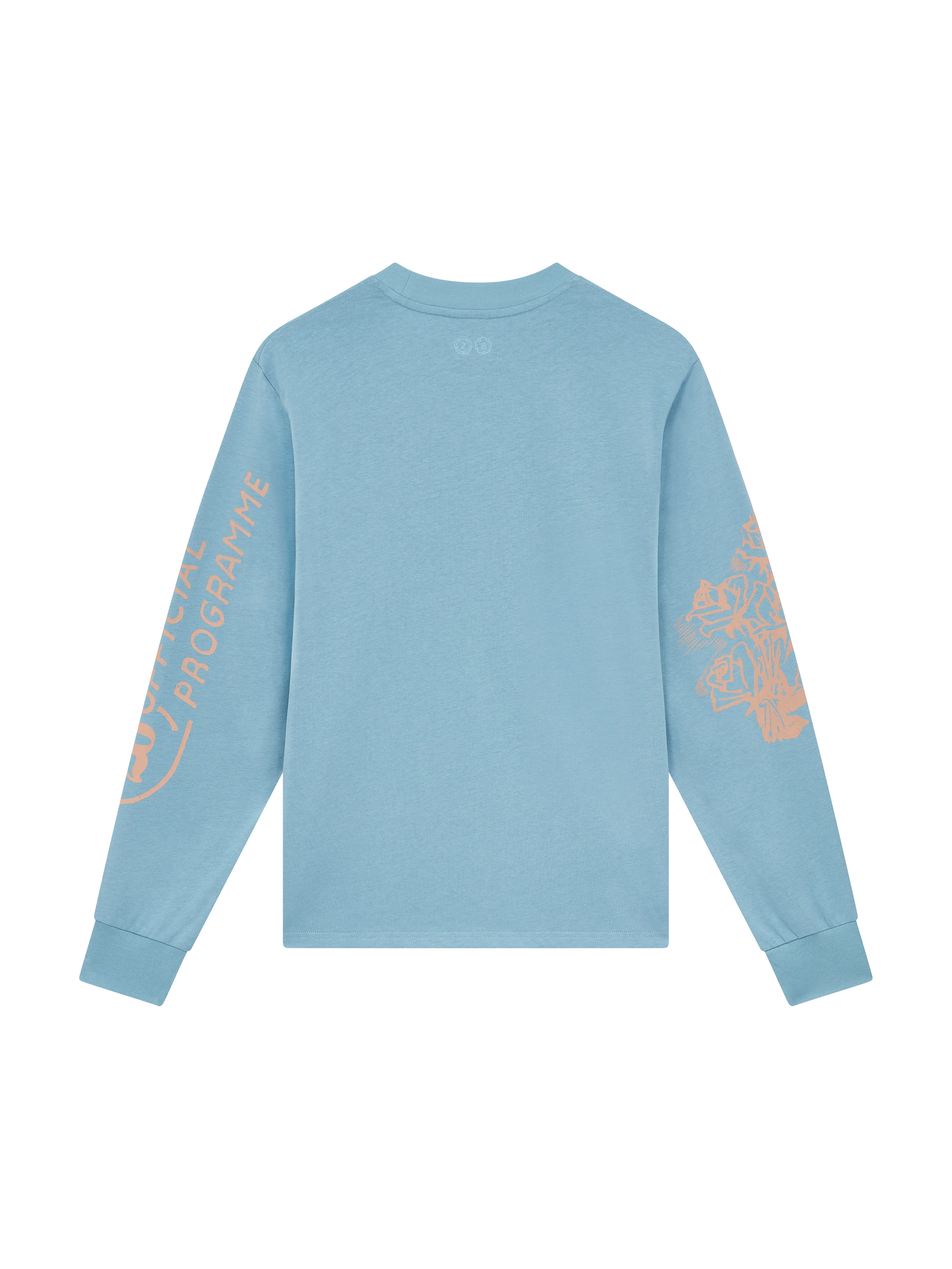 28 LONG SLEEVE PRINTED TEE BLUE