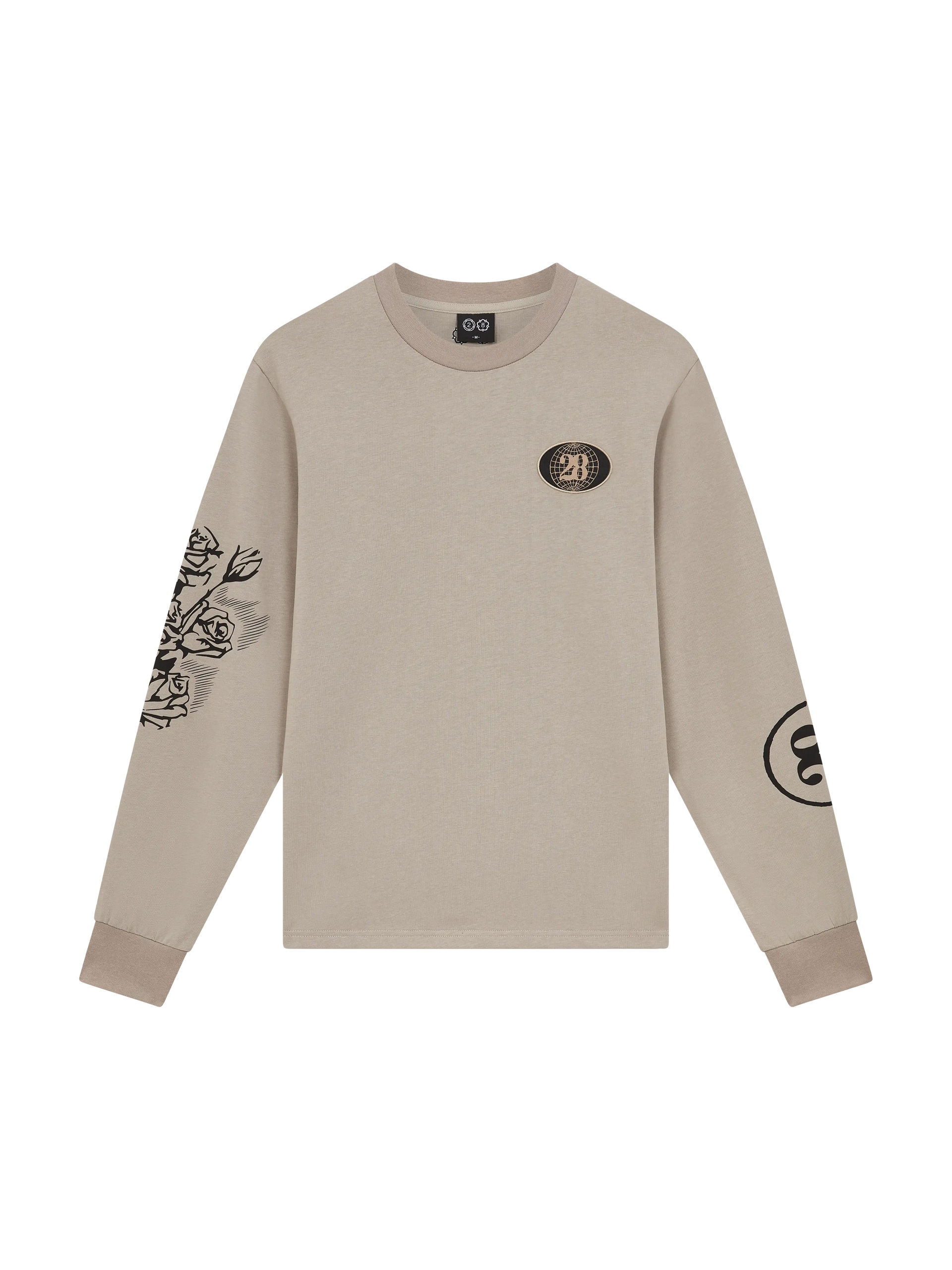 28 LONG SLEEVE PRINTED TEE MUSHROOM