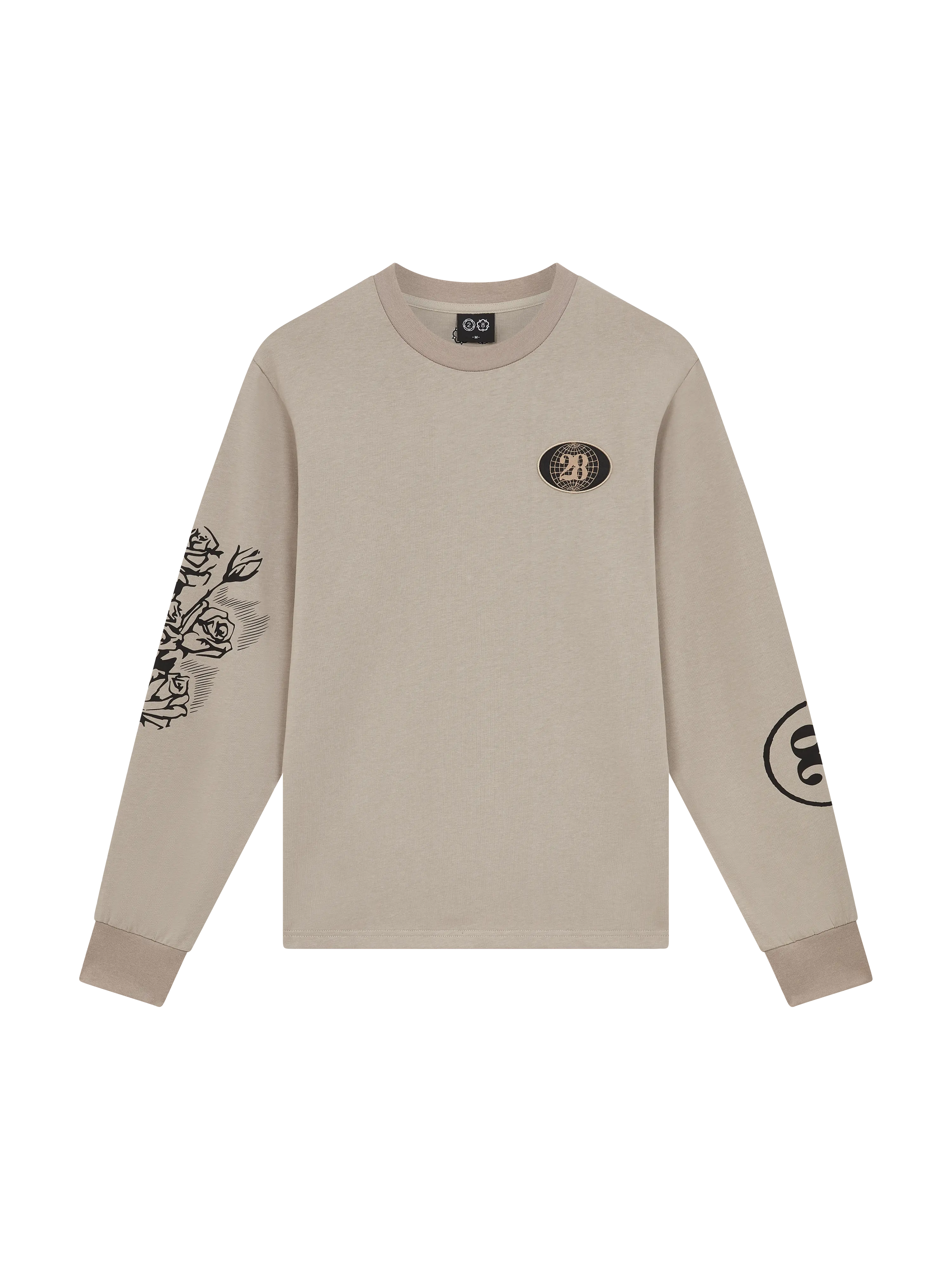 28 LONG SLEEVE PRINTED TEE MUSHROOM