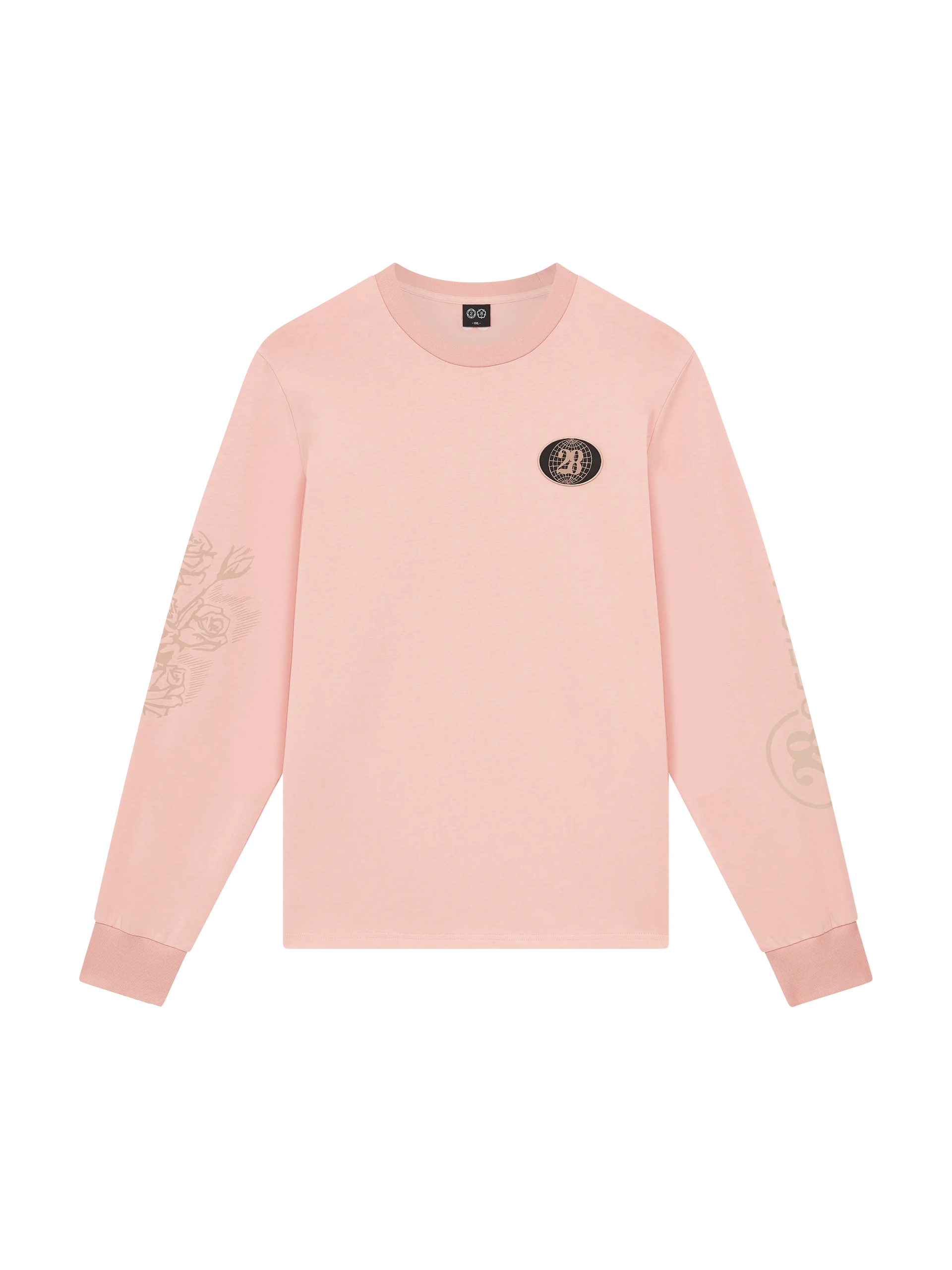28 LONG SLEEVE PRINTED TEE PINK