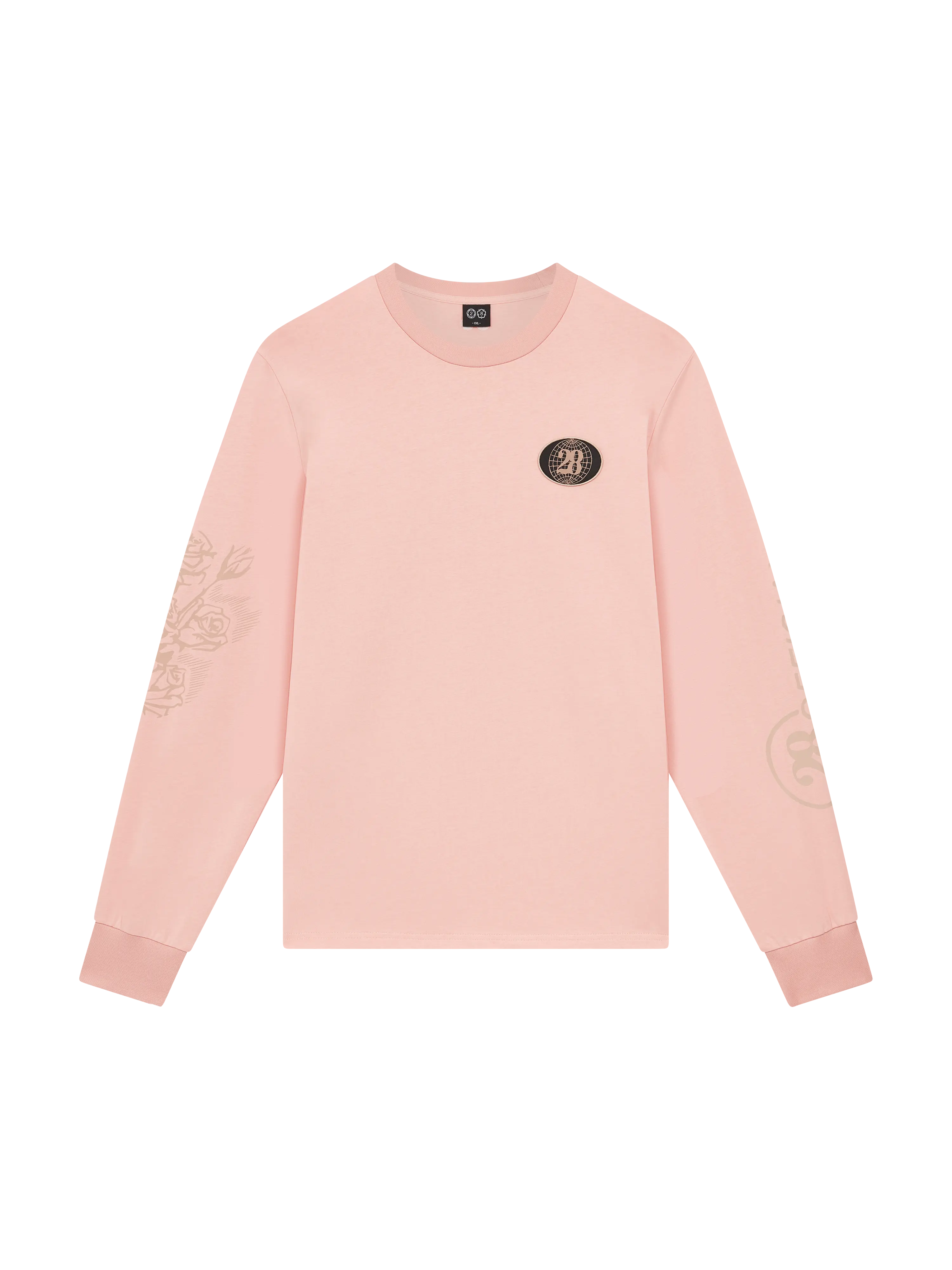 28 LONG SLEEVE PRINTED TEE PINK