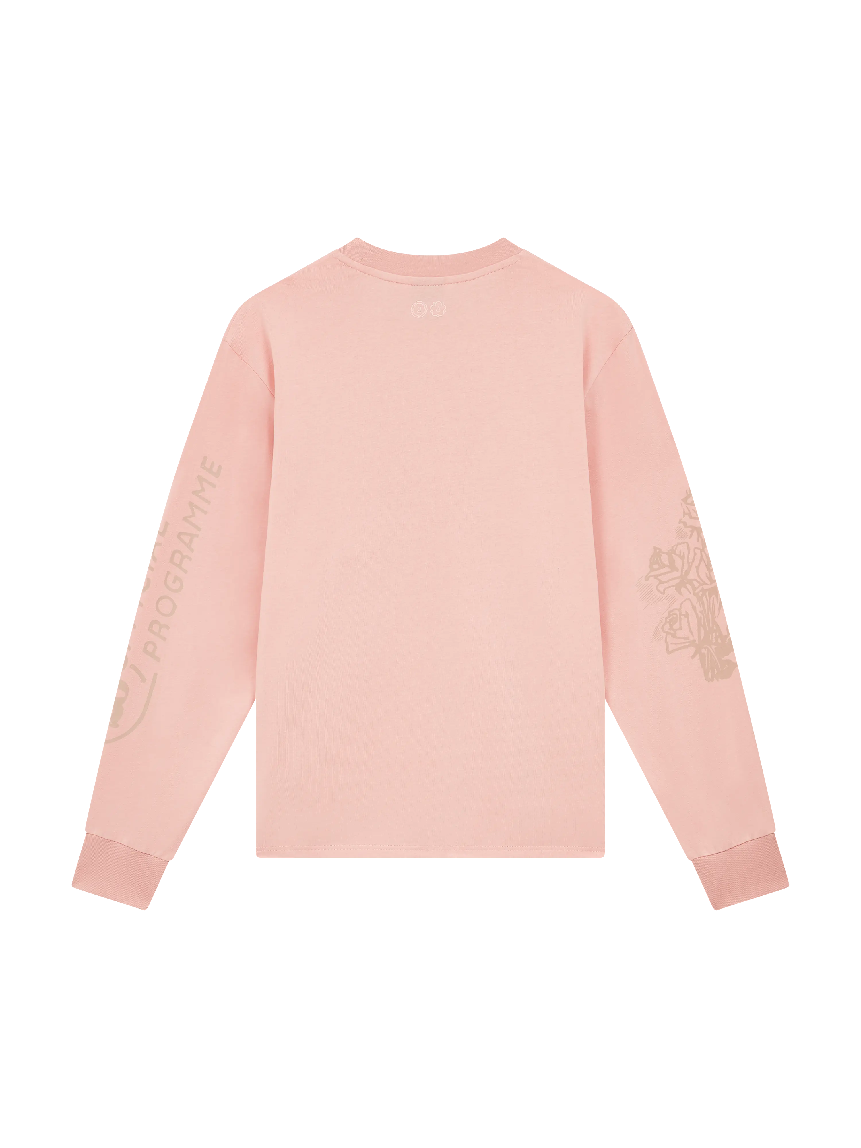28 LONG SLEEVE PRINTED TEE PINK